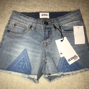 NWT Hudson girls denim cutoff shorts size 8